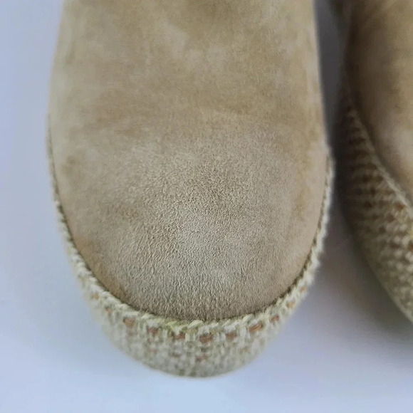Vince Tan suede Saxon espadrilles Size 8 Comfort Casual Girls Day Adveture - Picture 2 of 11